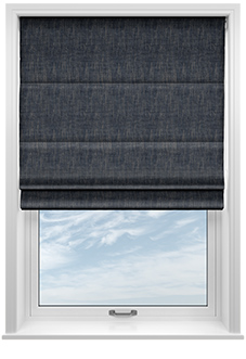 Rhea, Ebony - Roman Blind